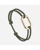 Bracelet Tuileries en plaqué Or kaki
