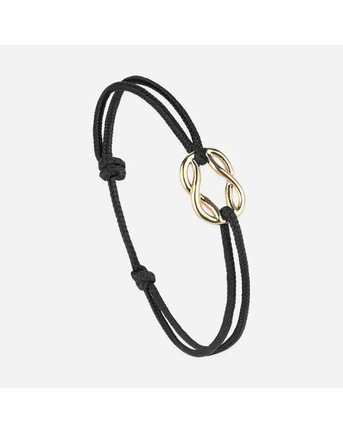 Schwarz vergoldetes Steuermannarmband