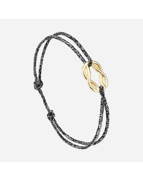 Armband Gaeta in Anthrazit, vergoldet