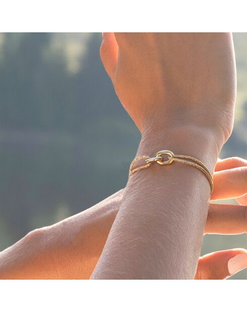 2 Bracelets Filin + Sintra en plaqué Or dorés