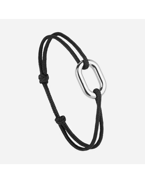 2 schwarz versilberte Armbänder mit Harpune und Schleife