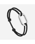 2 Bracelets Harpon + Proue en plaqué Argent noirs