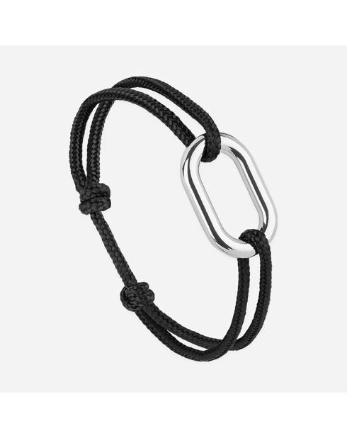 2 Bracelets Harpon + Proue en plaqué Argent noirs