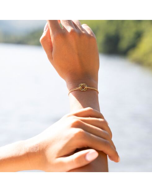 2 Bracelets Nuance + Filin en plaqué Or dorés