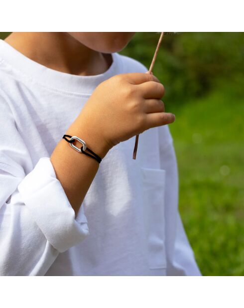 3 Bracelets Proue + Manille + Paul en plaqué Argent noir/doré