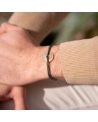 Bracelet Arts en plaqué Or kaki