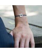 Bracelet Symbole en plaqué Argent anthracite