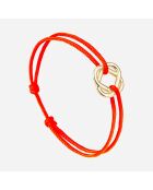 Bracelet Vision en plaqué Or orange fluo