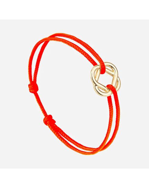 Armband Vision in fluoreszierendem Orange, vergoldet