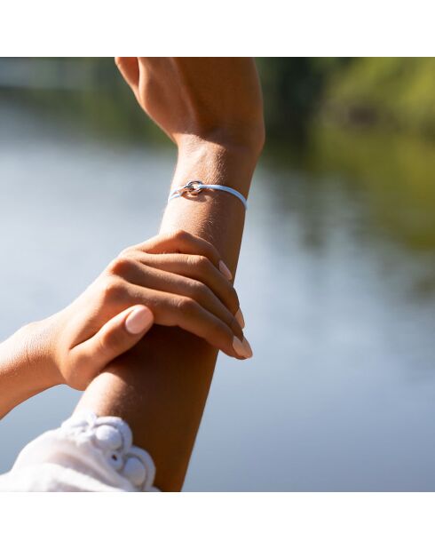 Bracciale Bruges argentato azzurro
