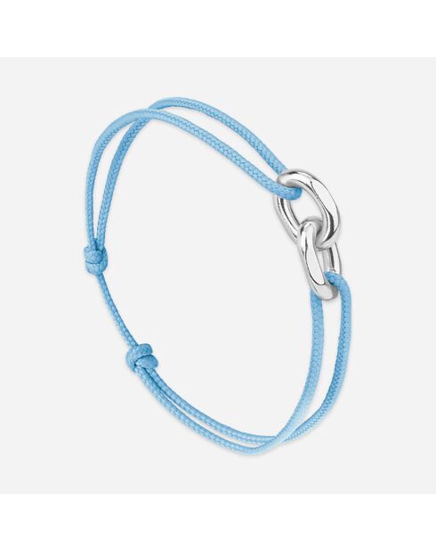 Bracelet Bruges en plaqué Argent bleu ciel