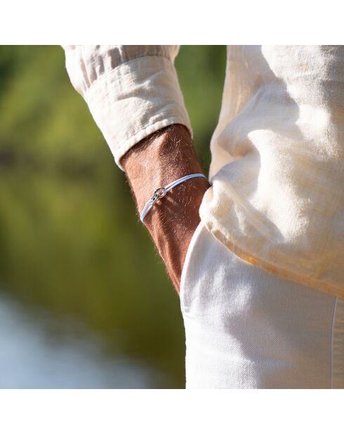 Bracciale Bruges argentato azzurro