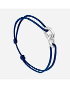 Bracelet Fira en plaqué Argent bleu marine