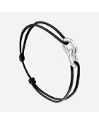 Bracelet Florence en plaqué Argent noir