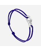 Bracelet Santorin en plaqué Argent bleu roi