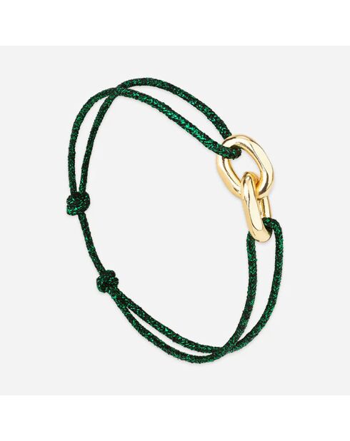 Bracelet Kyrenia en plaqué Or vert foncé