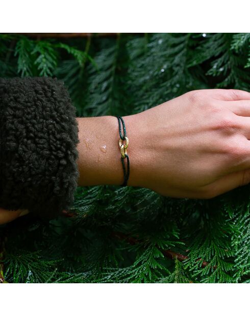 Dunkelgrünes vergoldetes Armband Kyrenia