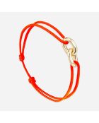 Bracelet Naples en plaqué Or orange fluo