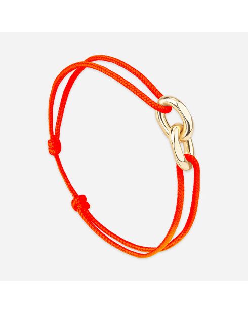 Bracelet Naples en plaqué Or orange fluo