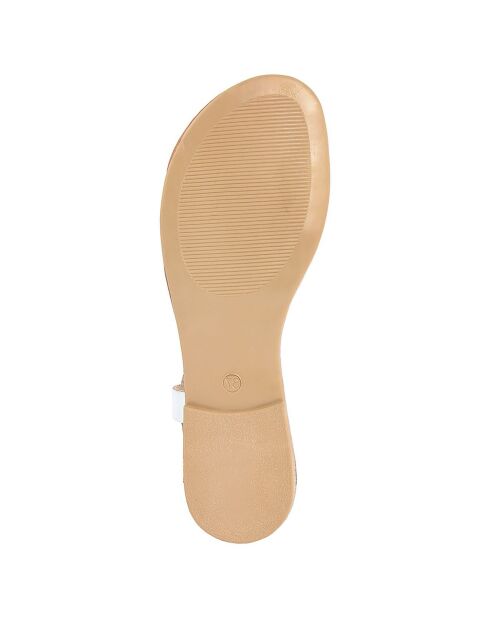 Sandales en Cuir Aurélie cognac