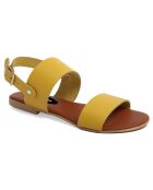 Sandales en Cuir Aurélie jaunes