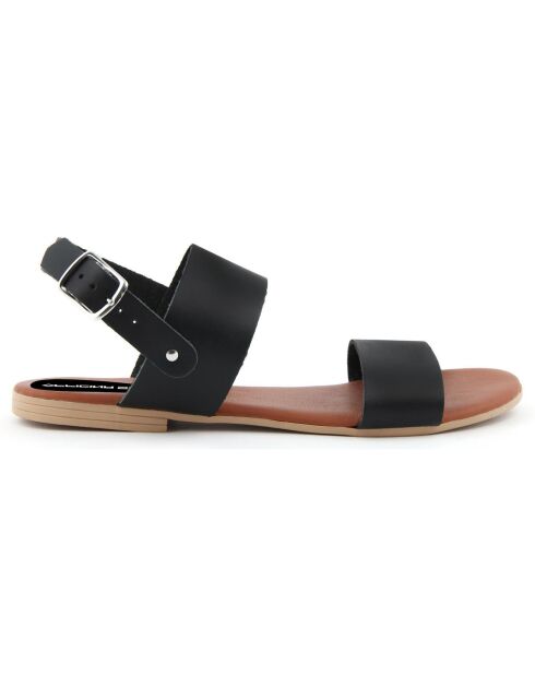 Sandales en Cuir Aurélie noires