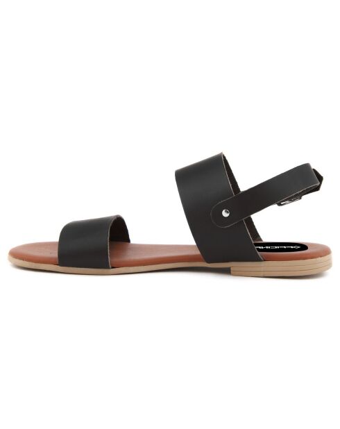 Sandales en Cuir Aurélie noires