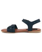 Sandales en Cuir Sarra bleues