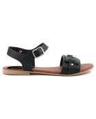Sandales en Cuir Sarra noires