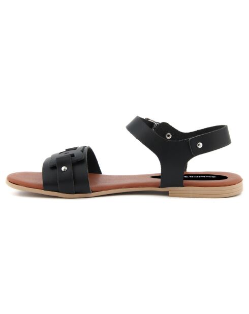 Sandales en Cuir Sarra noires