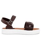 Sandales en Cuir Sarra marron