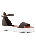 Sandales en Cuir Laurence marron