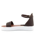 Sandales en Cuir Laurence marron