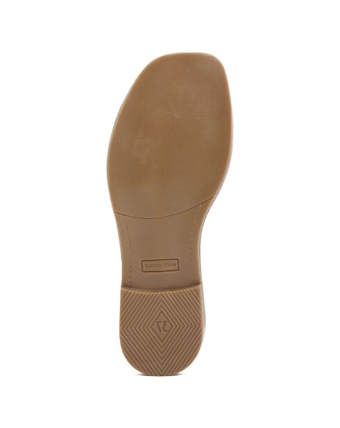 Sandales en Cuir Elsa cognac