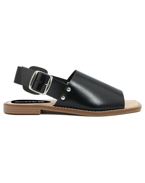 Sandales en Cuir Elsa noires