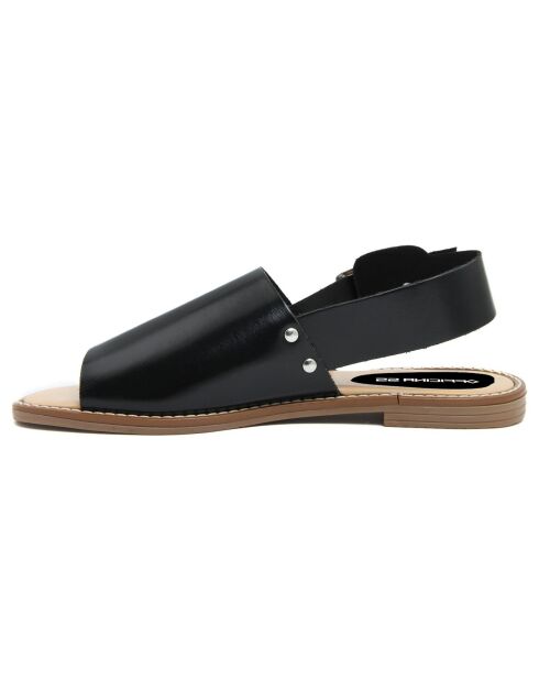 Sandales en Cuir Elsa noires