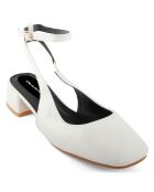 Slingbacks Sophie blanches