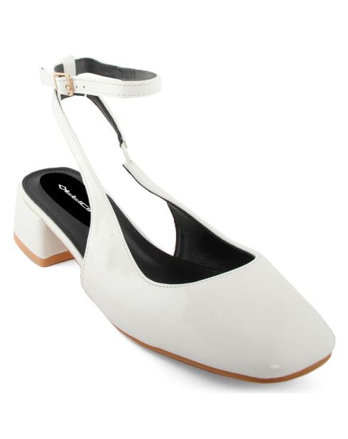 Slingbacks Sophie blanches