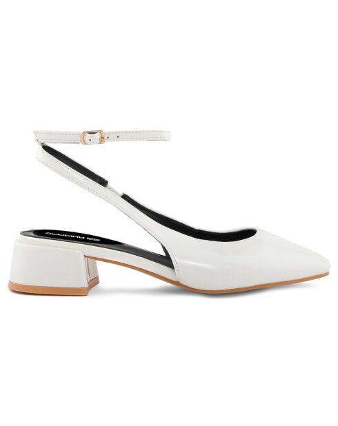 Slingbacks Sophie blanches