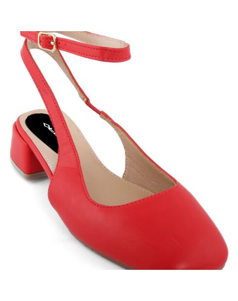 Slingbacks Sophie rouges