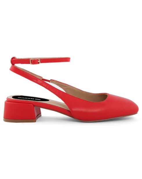 Slingbacks Sophie rouges