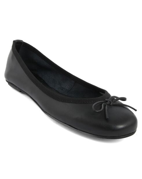 Ballerines en Cuir Tatjana noires