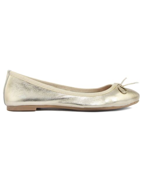 Ballerines en Cuir Tatjana platine