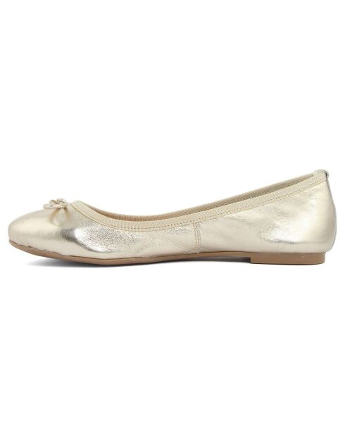 Ballerines en Cuir Tatjana platine