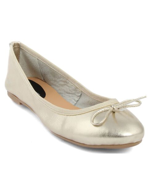 Ballerines en Cuir Tatjana platine