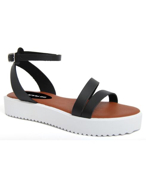 Sandales en Cuir Sacha noires