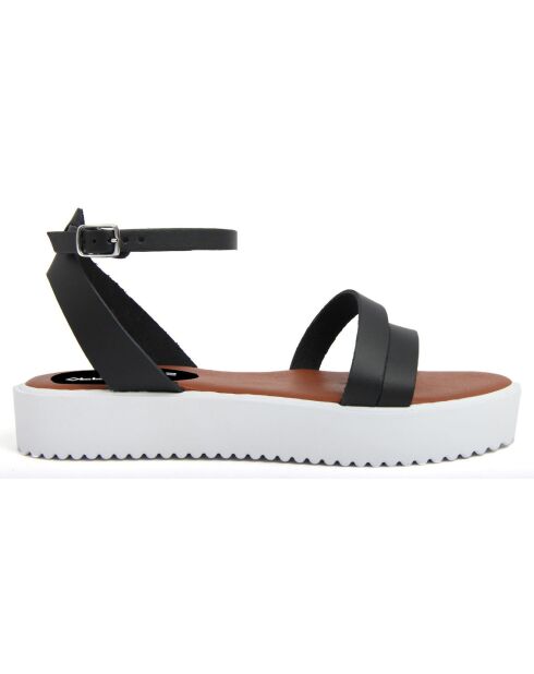 Sandales en Cuir Sacha noires