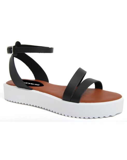 Sandales en Cuir Sacha marron