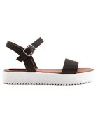 Sandales en Cuir Salomé marron