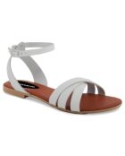 Sandales en Cuir Senda blanches